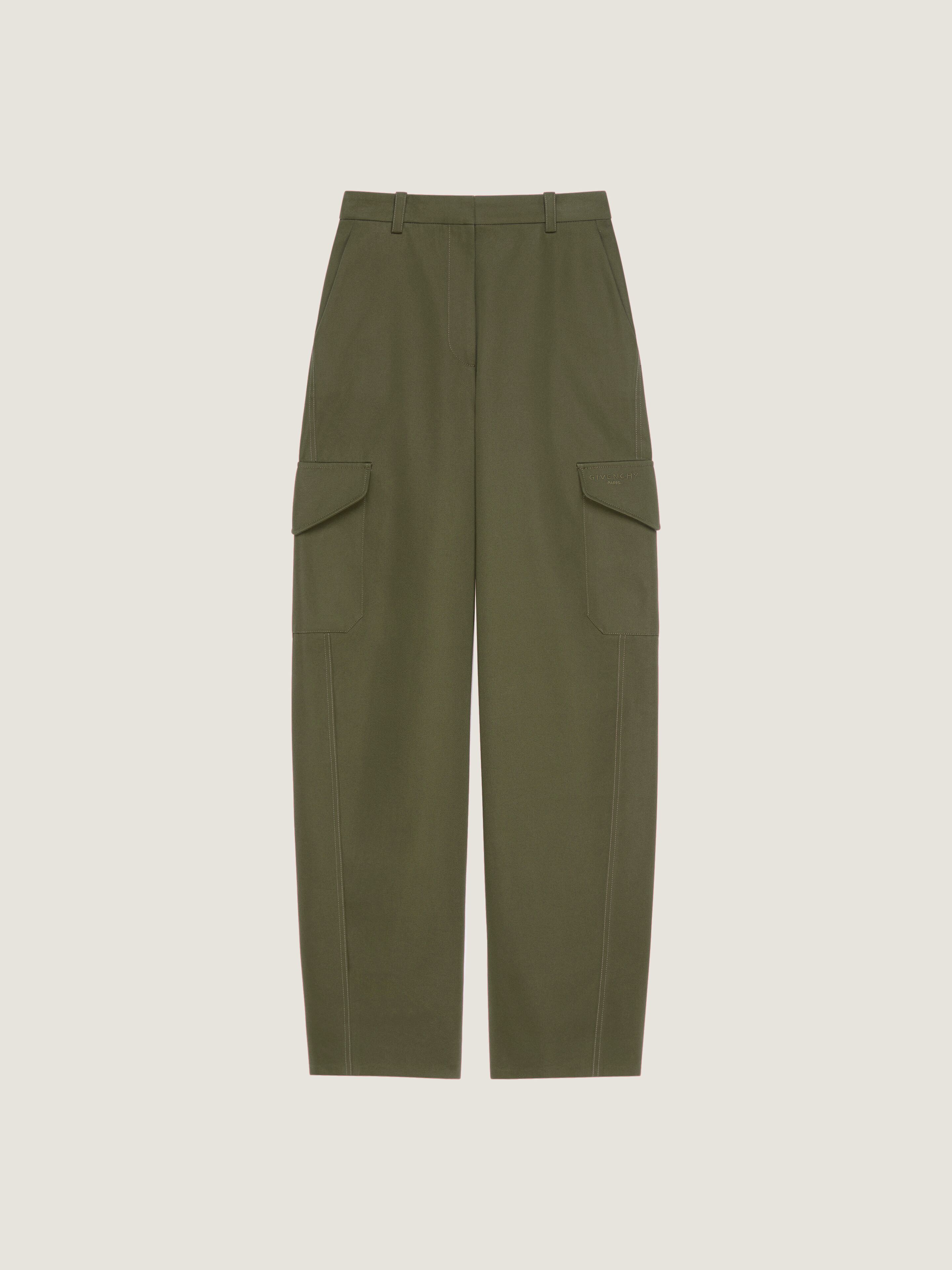 Cocoon utility pants in cotton and wool